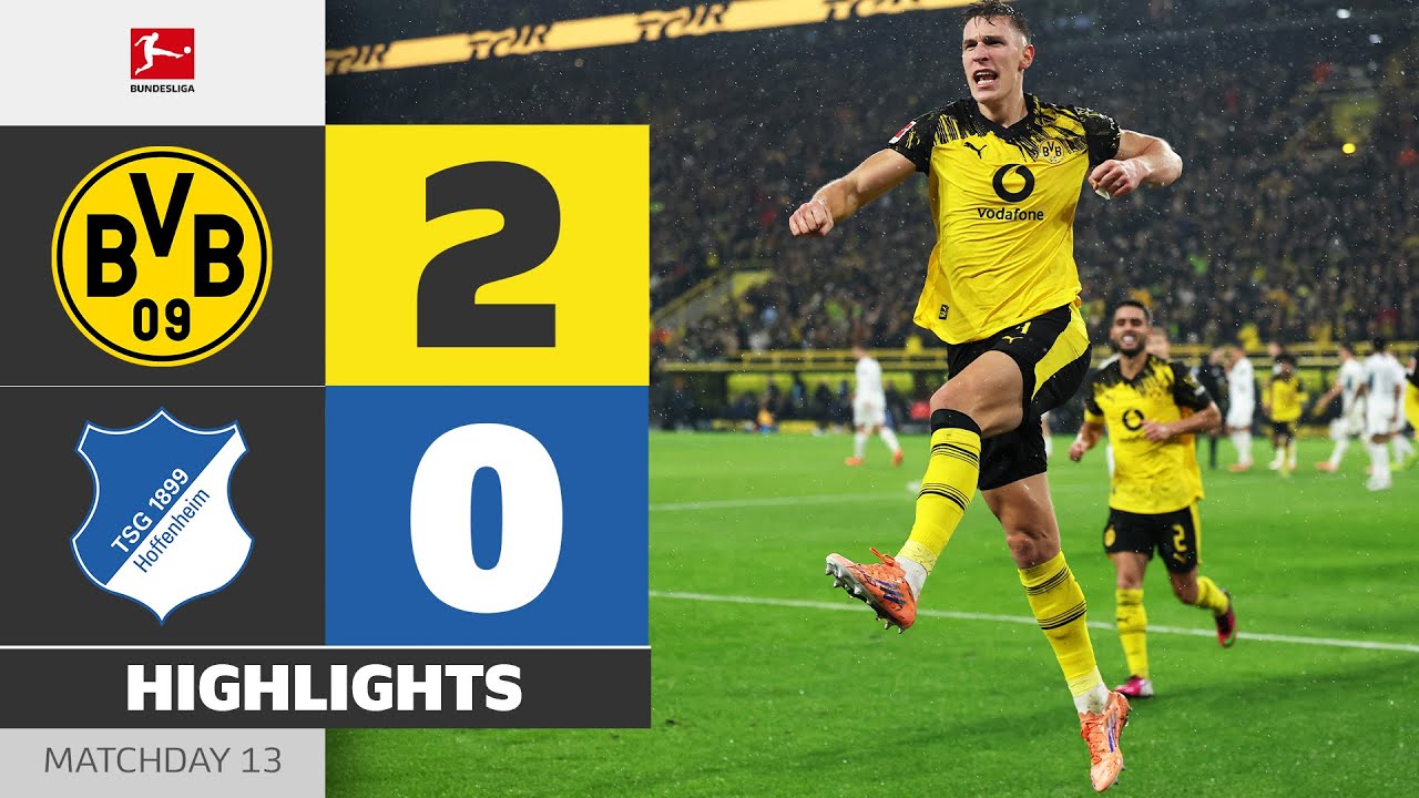 BORUSSIA DORTMUND - HOFFENHEIM | Highlights | Matchday 13 &ndash; Bundesliga 2025/26