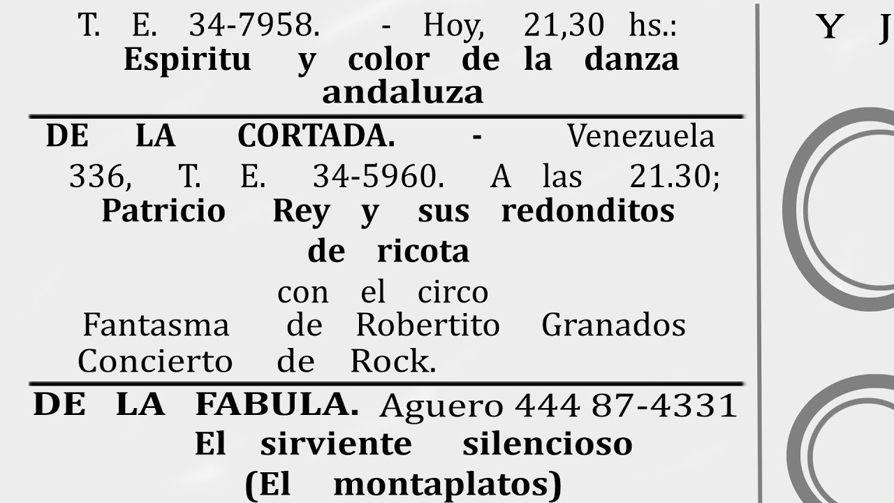 Mucha fe (Teatro de La Cortada, 30-12-1978) - Patricio Rey y sus Redonditos de Ricota