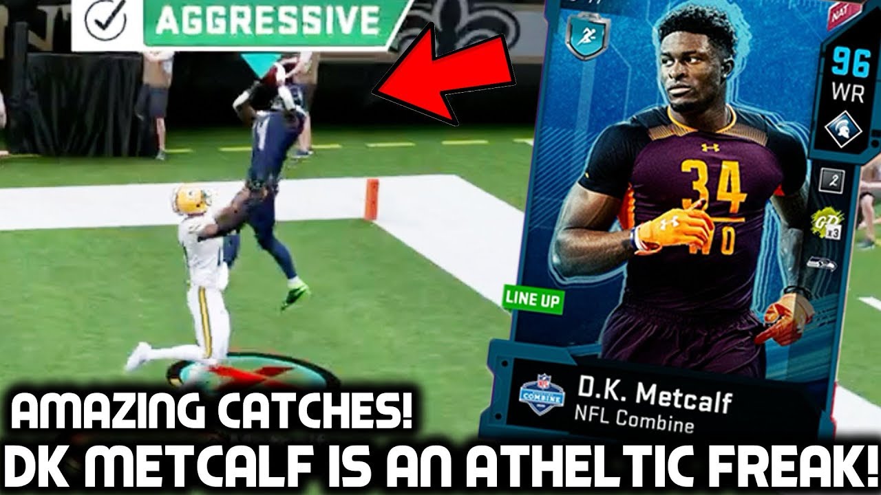 DK METCALF IS AN ATHLETIC BEAST! AMAZING CATCHES! Madden 20 Ultimate Team