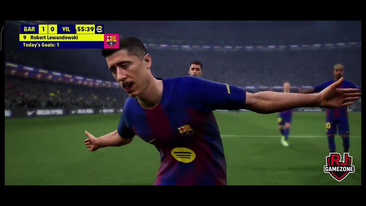 BARCELONA vs VILLARREAL 🔥 La Liga eFootball Thriller | Last Minute Goals & Insane Skills| RJGamezone