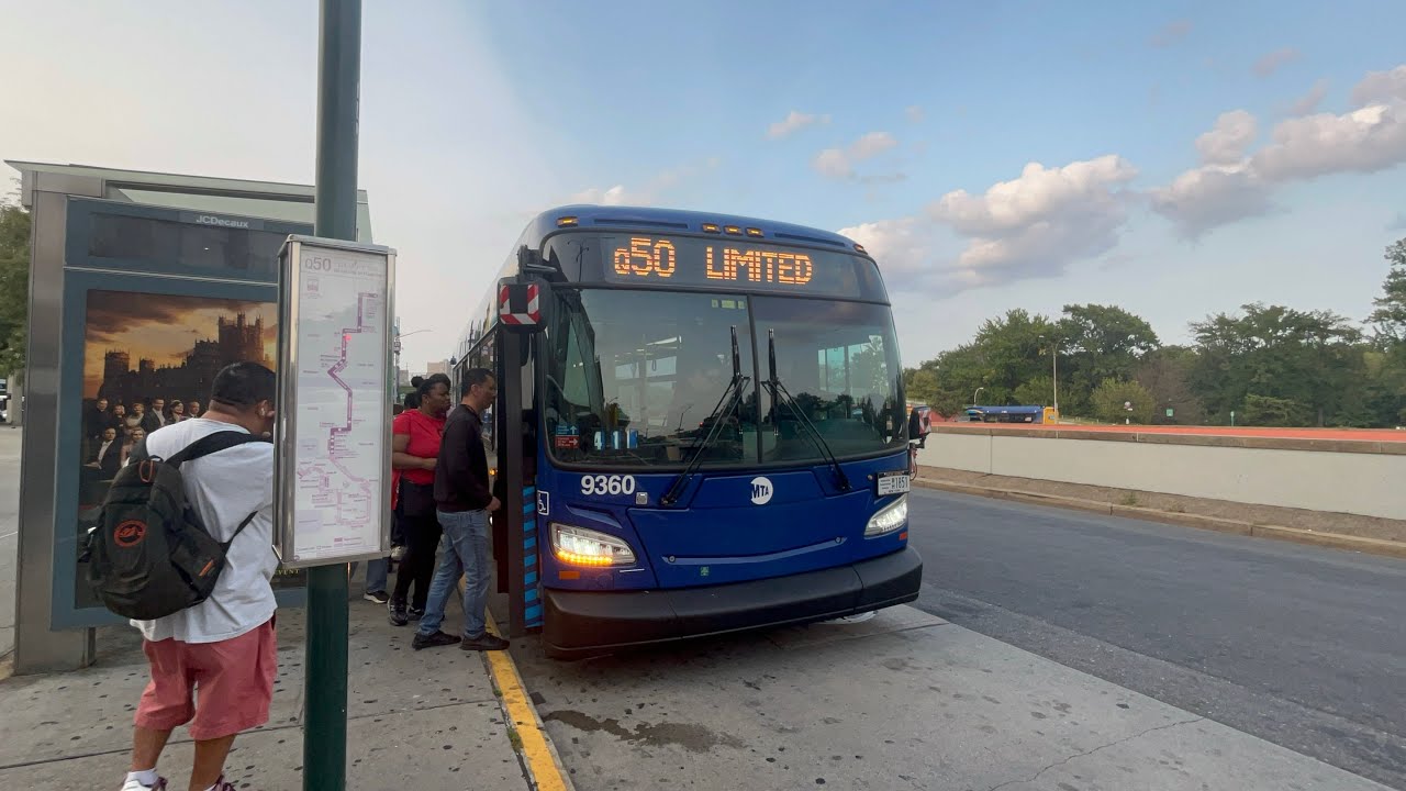 Bus Action at Pelham Bay Park Subway Station 
