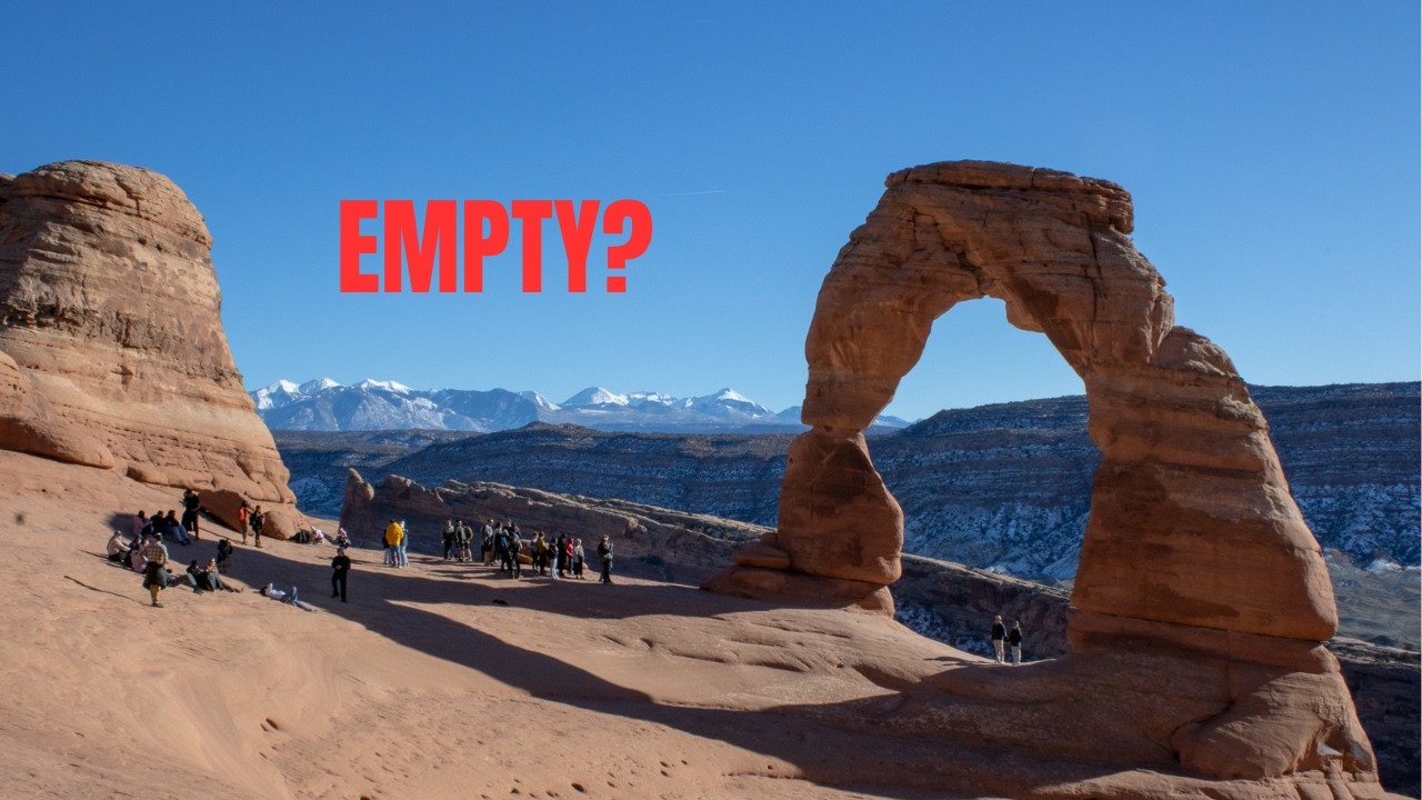 I visited Arches National Park in the middle of the winter!