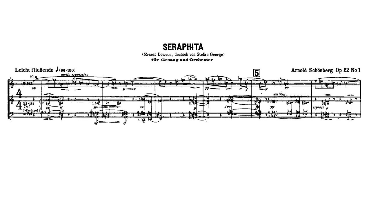 Arnold Schoenberg - Four Orchestral Songs, Op. 22