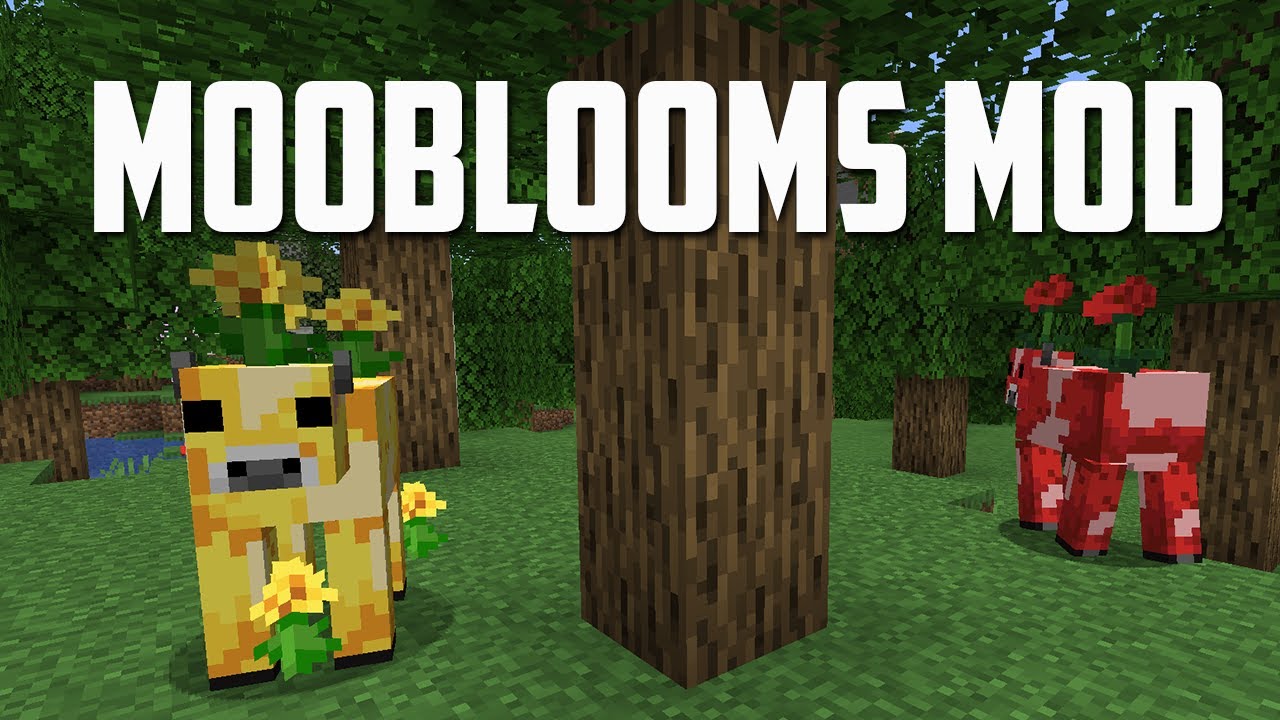 I ADDED the Moobloom into Minecraft! (Moobloom Mod)