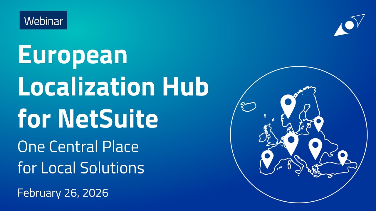 Webinar European Localization Hub for NetSuite