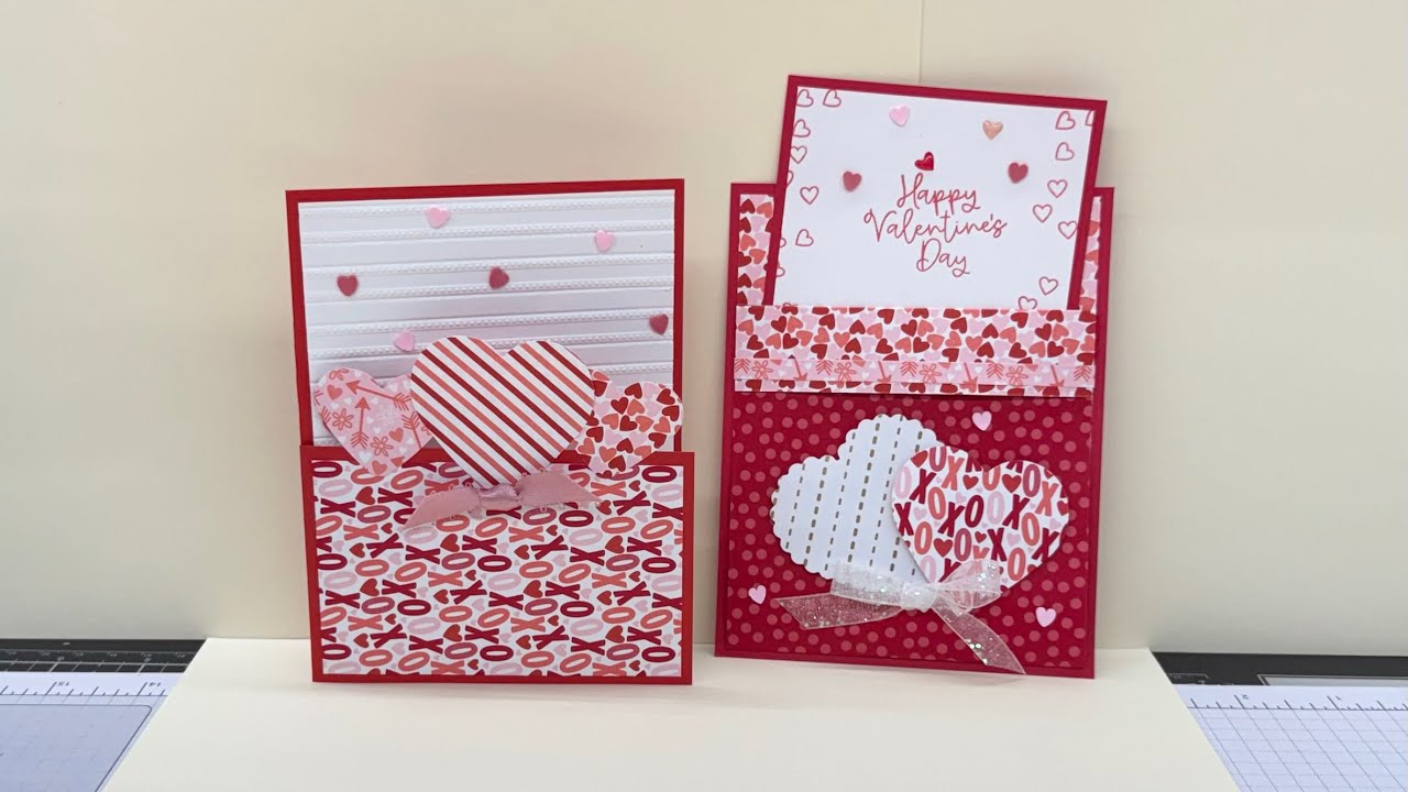 Valentine cards using the Made with love DSP 