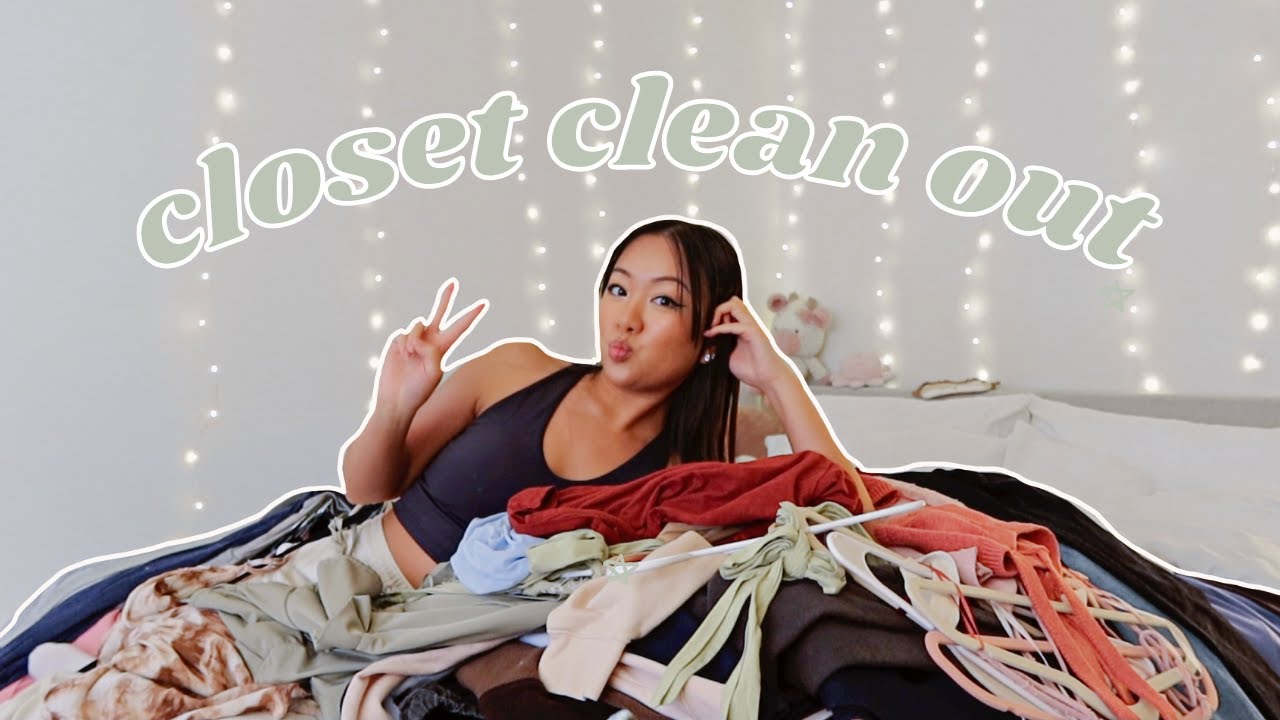 CLOSET CLEAN OUT | clearing out clothes i don't need anymore & organizing my closet!