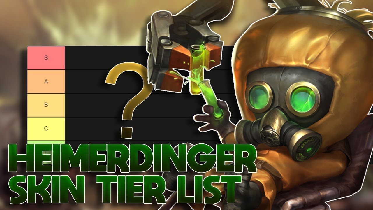 TIER LIST DAS SKINS DO HEIMERDINGER (MUITA INVENÇÃO)