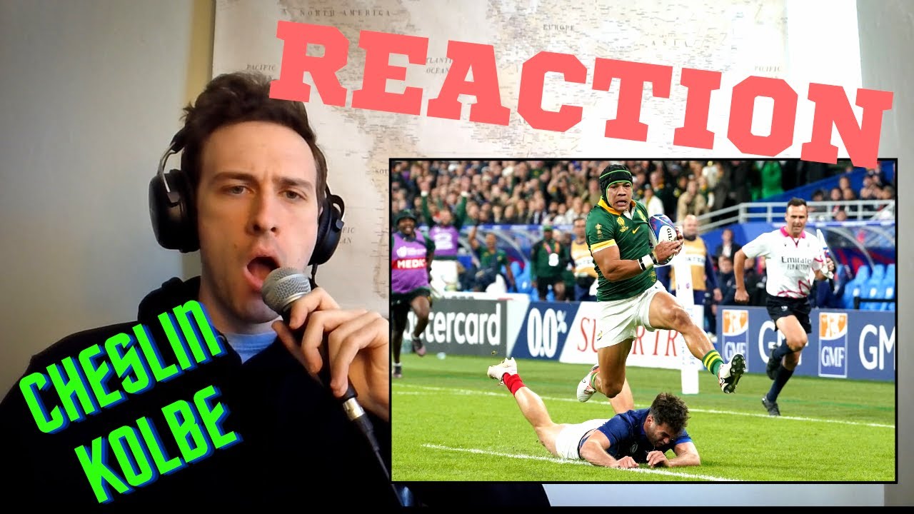 AMERICAN REACTS TO RUGBY PLAYER CHESLIN KOLBE !! CRAZY JUKES !!