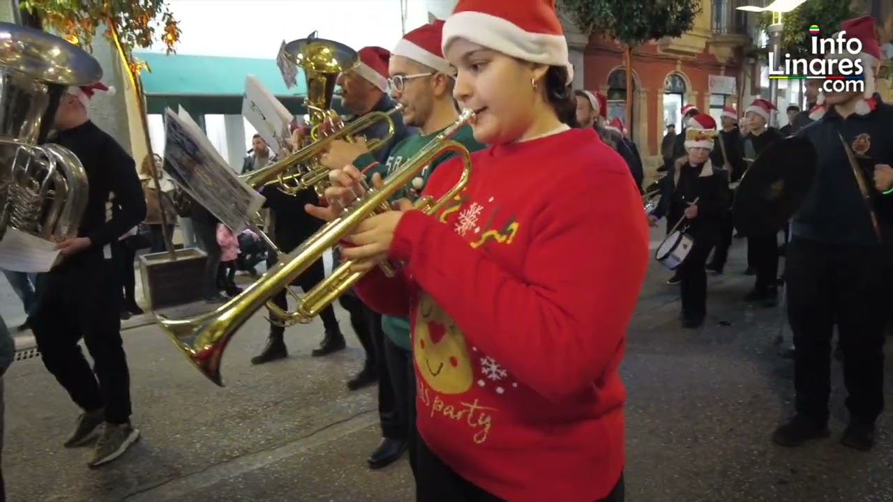 Info Linares   Pasacalles Navideño Banda de Cabecera Stmo  Cristo de la Expiración  Diciembre 2024