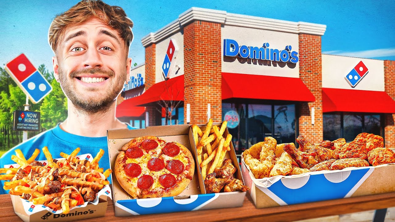 FESTIN à 50€ chez DOMINO'S PIZZA 🤤 (cassage de ventre)