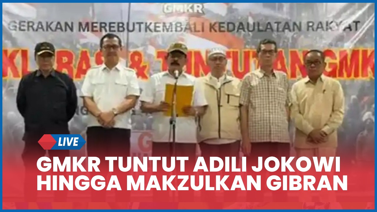 GMKR Deklarasi Darurat Kedaulatan, Tuntut Adili Jokowi hingga Makzulkan Gibran