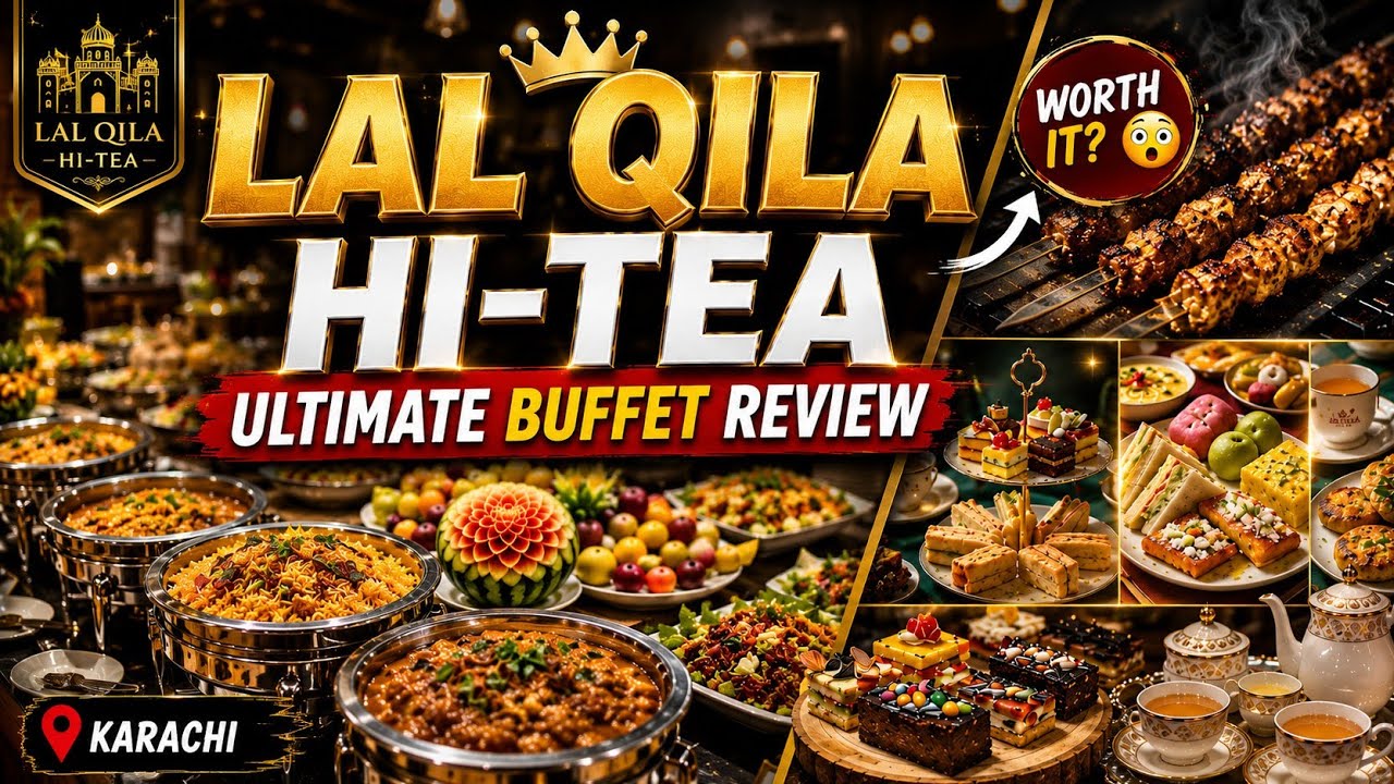LAL QILA Restaurant | 100 + Dishes | Best Buffet Restaurant in Karachi | Food Review