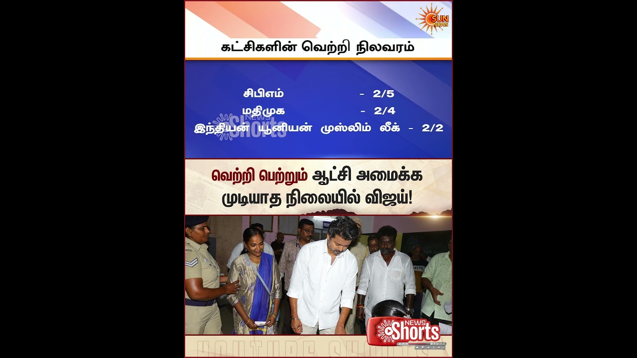 TN Election Result 2026 | TVK Vijay | DMK | ADMK | BJP | VCK | Alliance Vote Bank | Sun News