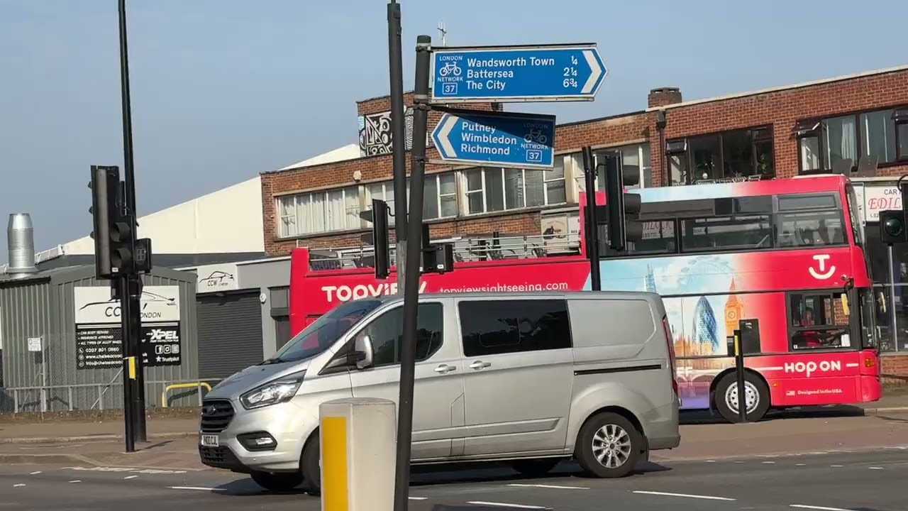 2 buses are both of the Topview on Not in service in the Wandsworth