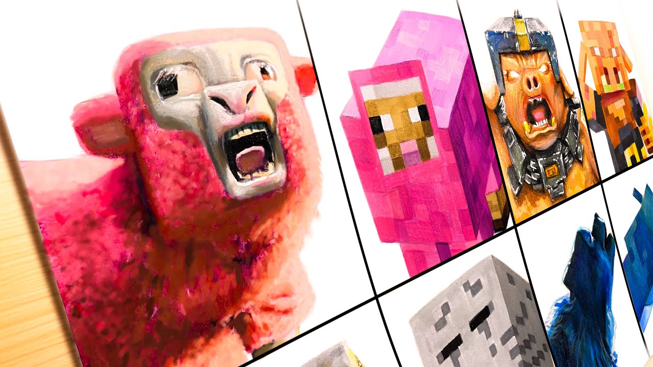 Рисунок MINECRAFT MOVIE VS GAME VERSION | Minecraft New Movie