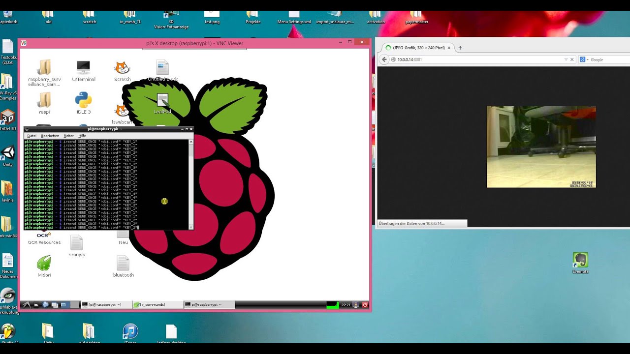 Staubsauger Roboter per Raspberry-Pi fernsteuern
