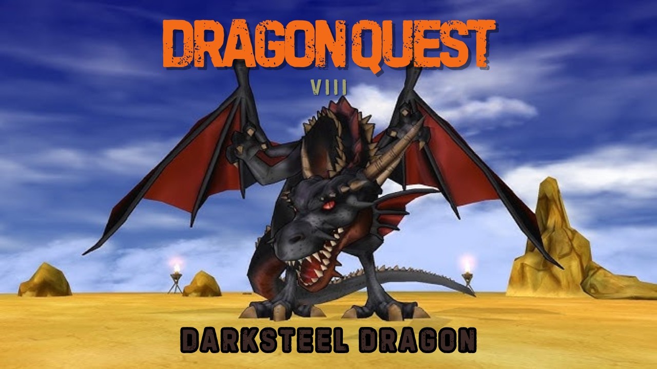 Dragon Quest VIII: Dragovian Trial | Darksteel Dragon Boss Fight (No Healing Items) – Full Battle