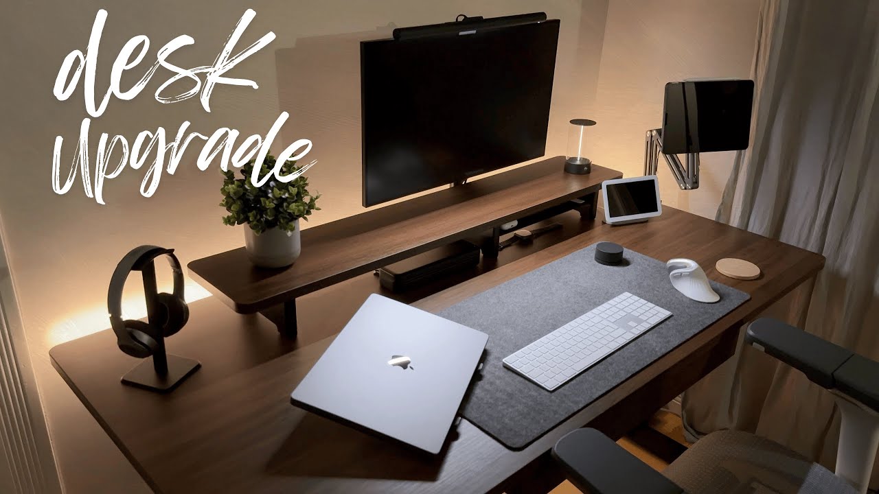 Minimal Desk Setup Upgrade 2025! Vernal Standing Desk