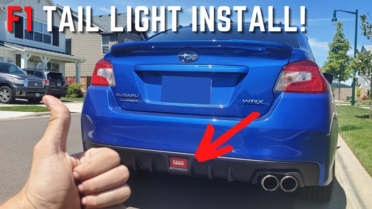 Installing a F1 tail light on my WRX!