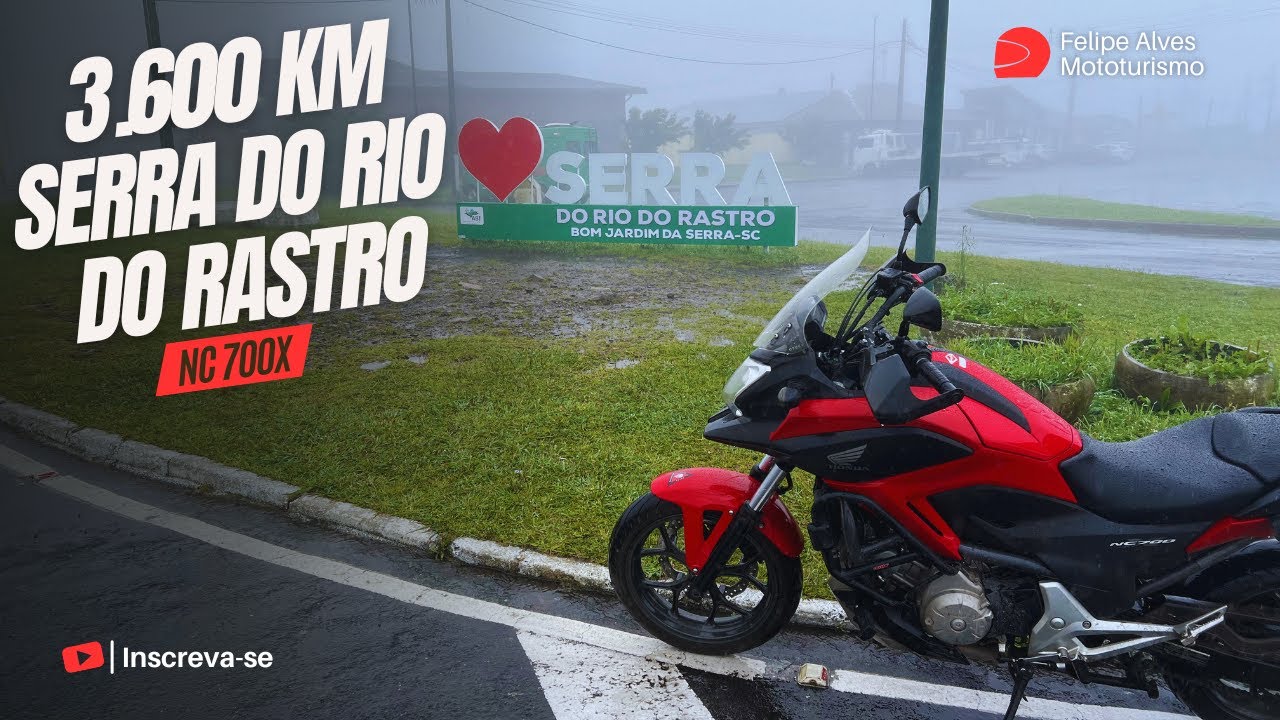 Corvo Branco e Serra Do Rio do Rastro  VIAGEM DE MOTO NC700 