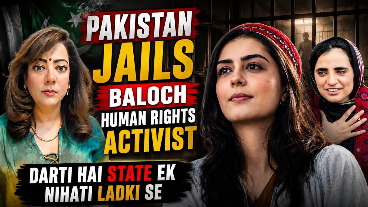 Pakistan Jails Baloch Human Rights Activist #MahrangBaloch #India #ArzooKazmi 