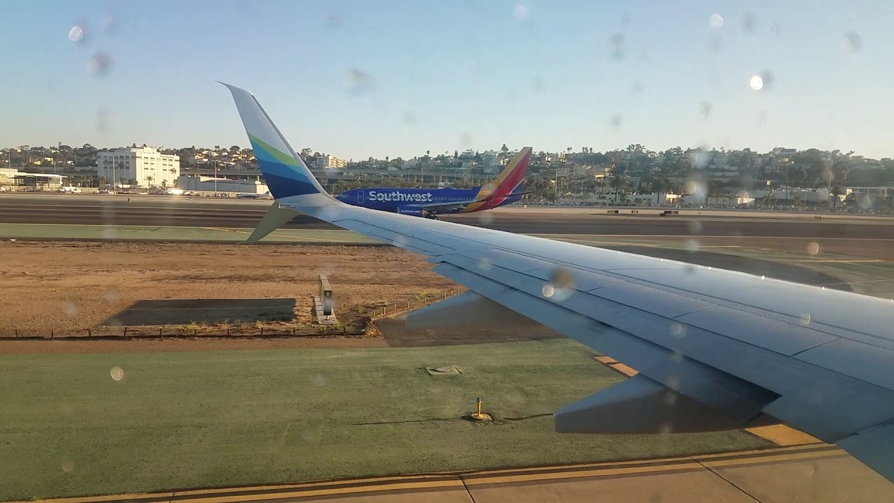 Alaska Airlines flight from San Diego to Kahului, HI.