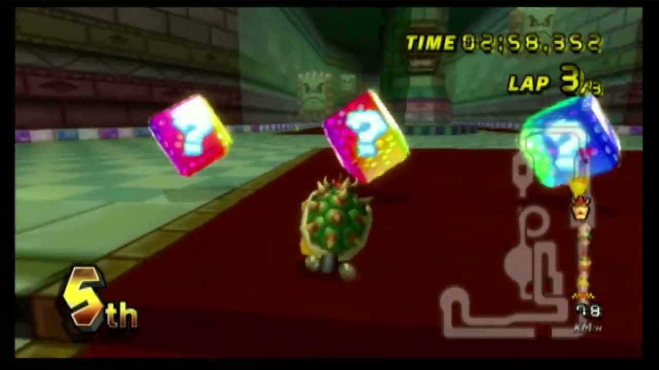 Mario Kart Wii CTGP Revolution: Bowser races in GCN Bowser's Castle