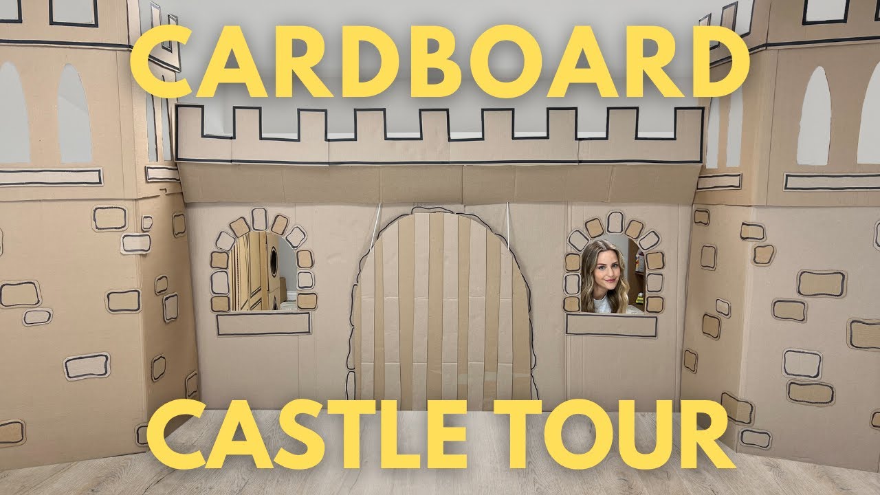 I Built A Cardboard Castle With Secret Tunnels & Drawbridge