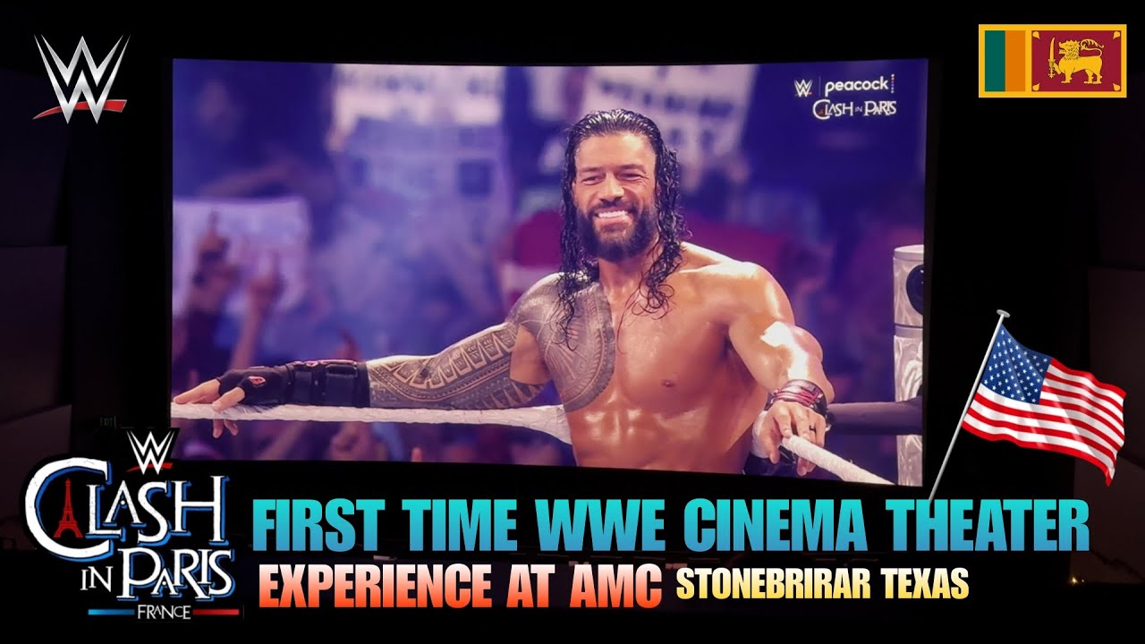 I Watched WWE Clash in Paris in a Movie Theater! 🎬🍿 Only $16? (AMC Experience) | Prave's Vlogs
