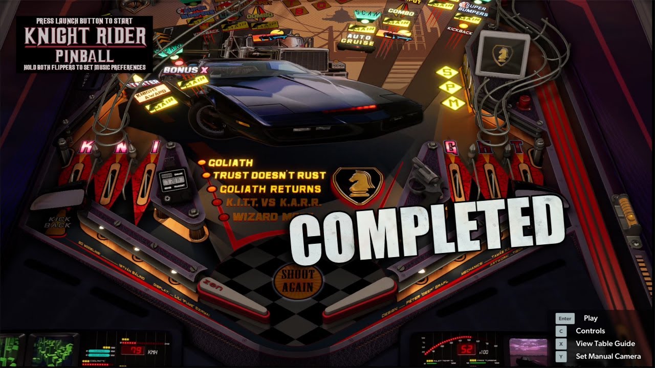 Pinball FX #13: Knight Rider Pinball - Completed (484 Million)