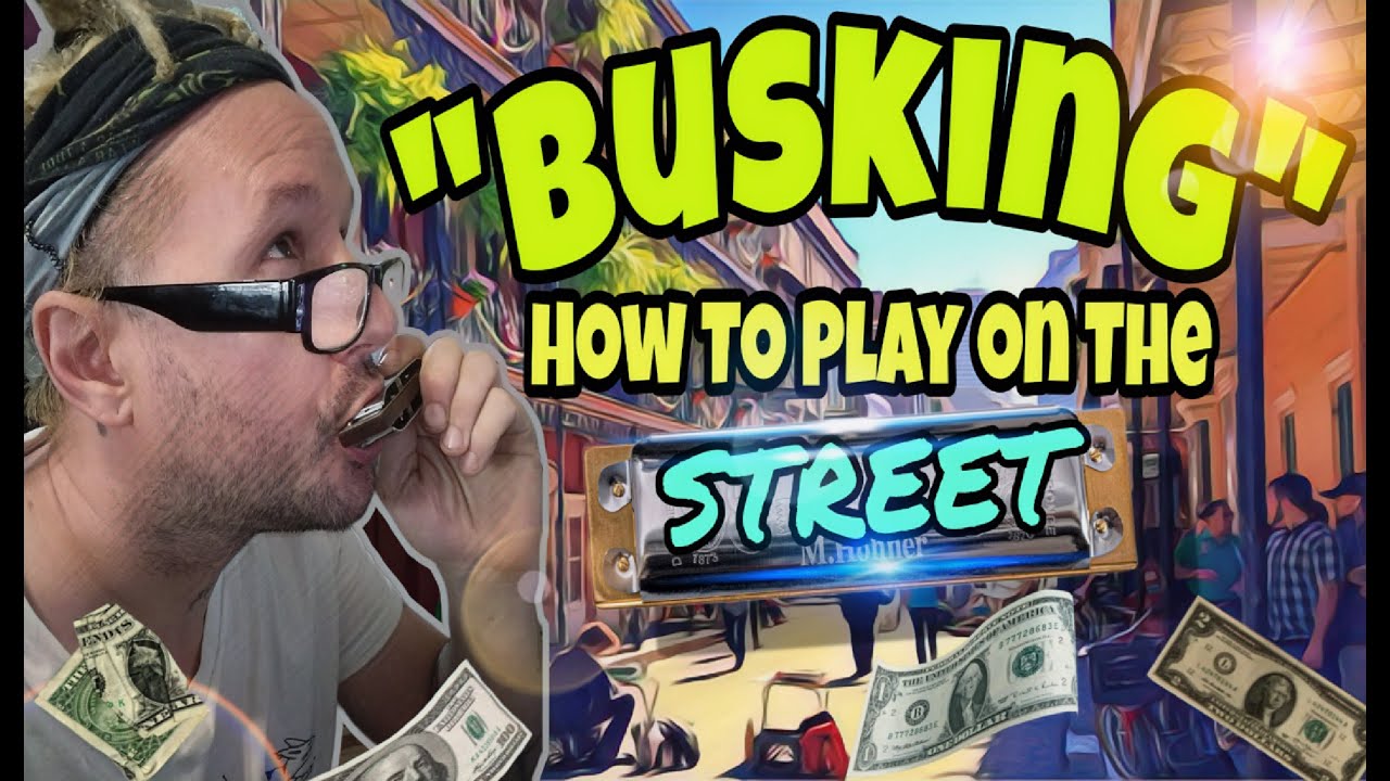 «Busking» — игра на губной гармошке на улице