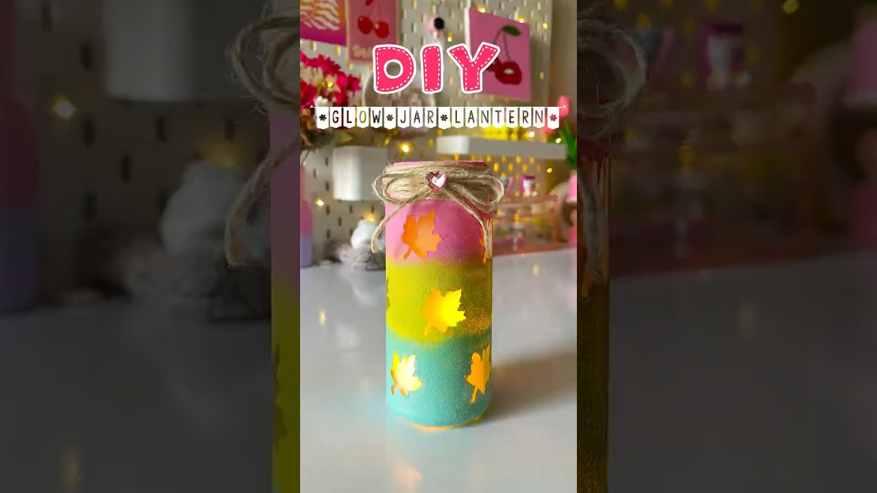 DIY Glass Jar Lantern | Easy Diwali Decoration Idea 🏮💫✨ #diy #shorts #ytshorts #viral #handmade