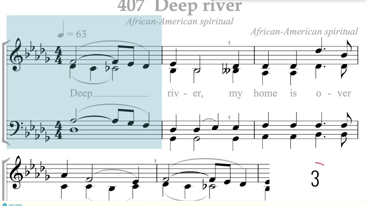 Hymnal 407 Deep river