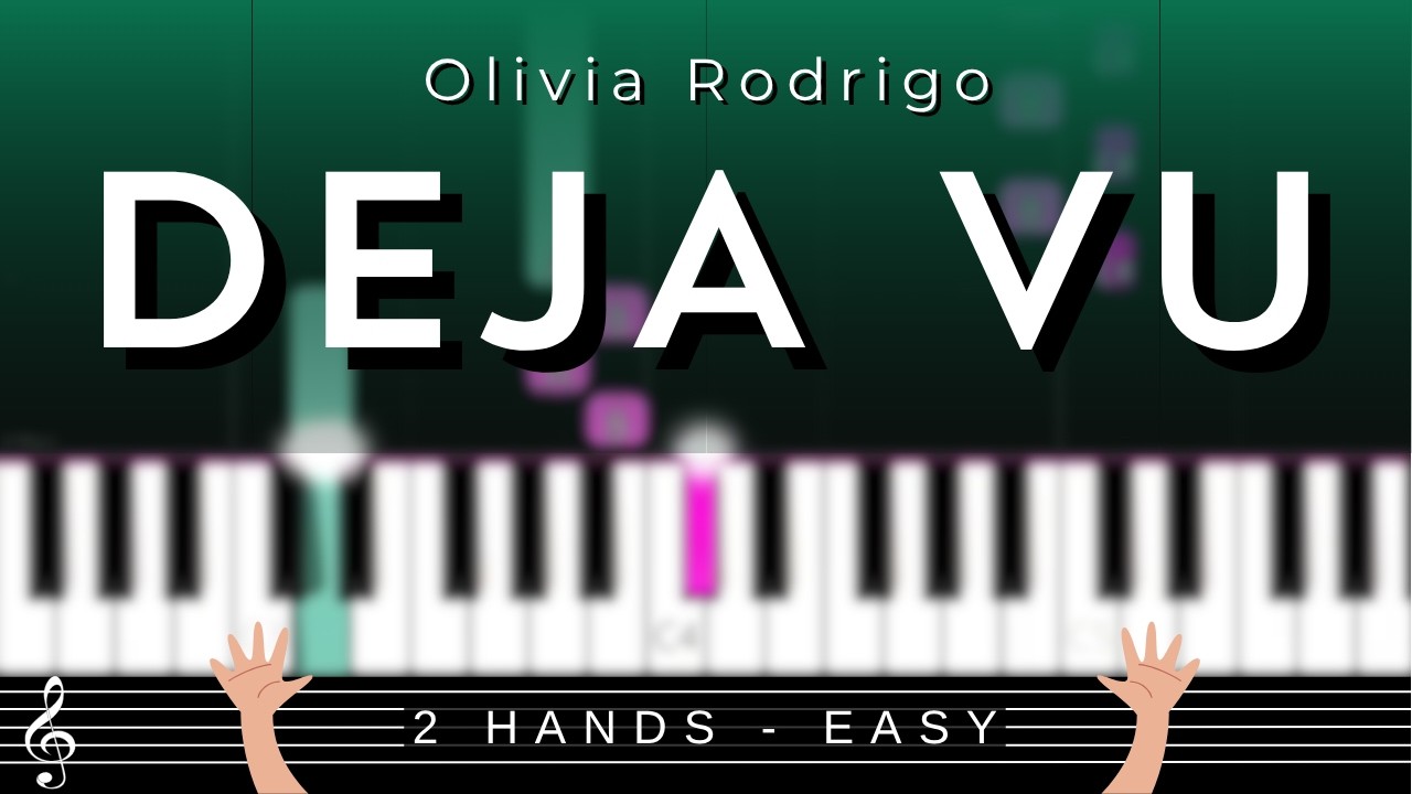 🎹 Deja Vu by Olivia Rodrigo – Easy Piano Tutorial + Sheet Music