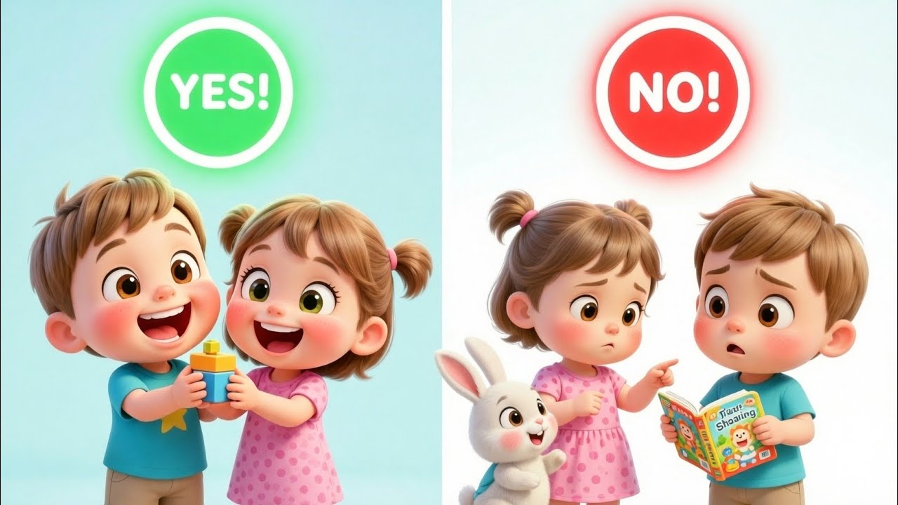 Yes Yes No No Song 🎵 Good Choices Song for Kids | TuniTots