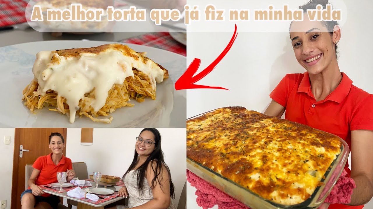 FIZ TORTÃO DE FRANGO COM PALMITO PARA RECEBER AMIGA QUERIDA | Promoções nas Lojas Americanas
