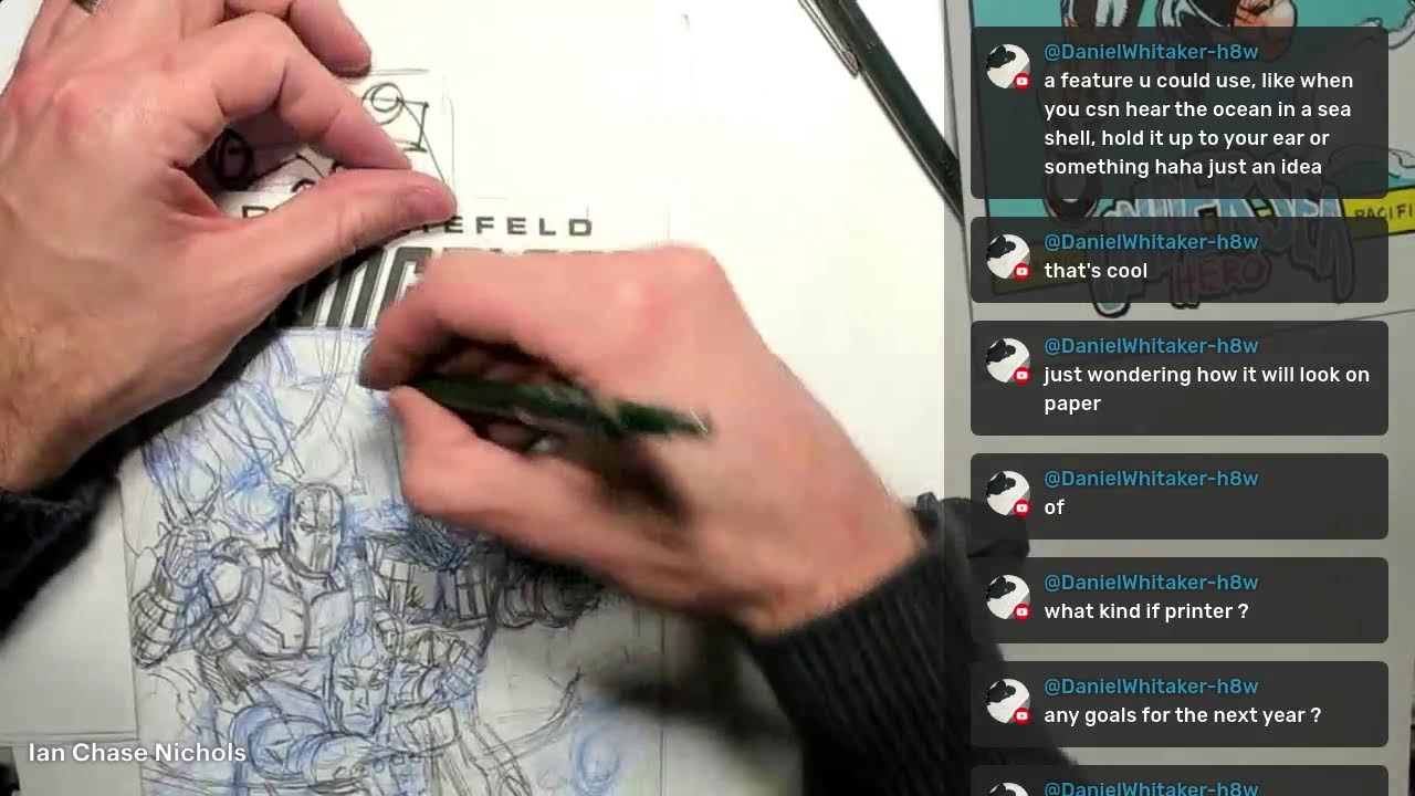 LIVE DRAWING Ep. 175 - New Year's Eve, Youngblood Sketch Cover, and a Big Blue Surprise - 12/31/2025