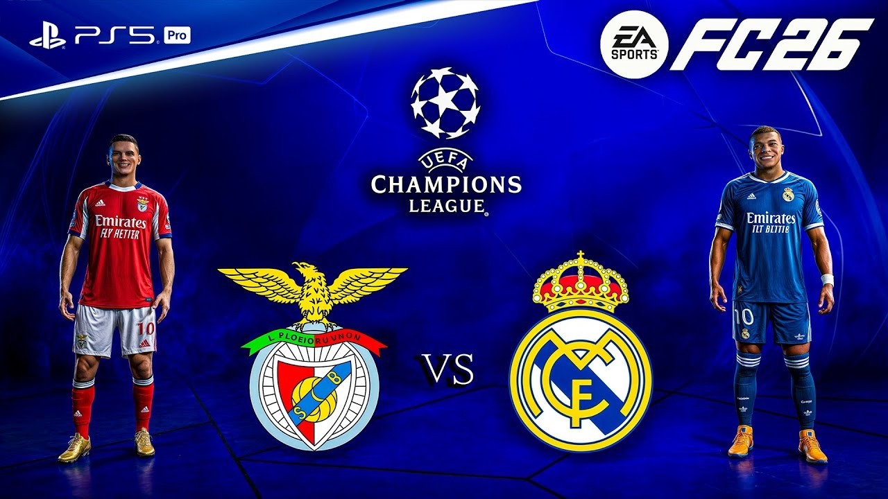EA SPORTS FC 26 | Benfica vs Real Madrid | UEFA Champions League 25/26 Full Match | PS5 PRO™