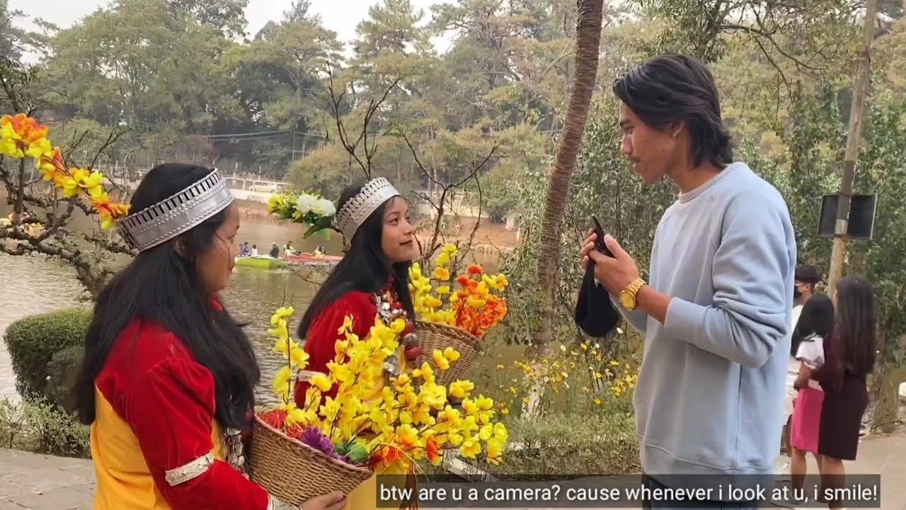 Asking girl number with pickup line in Shillong😂