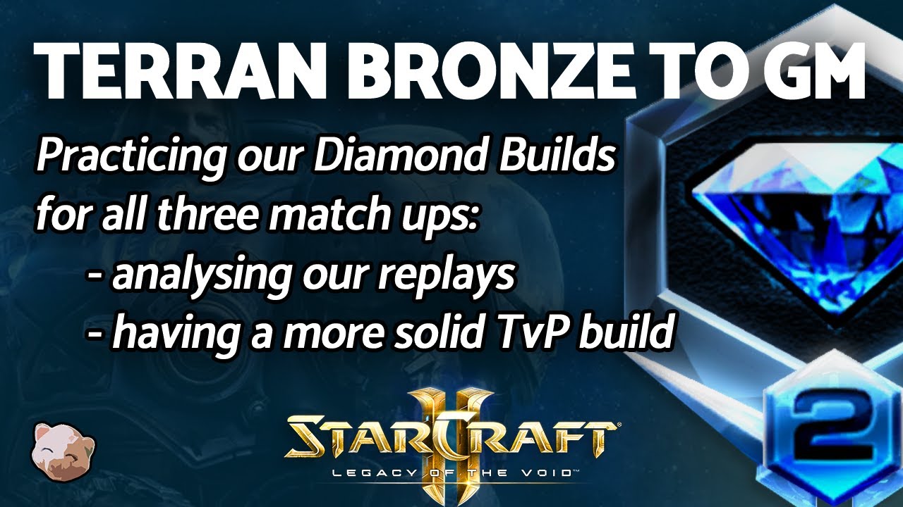 StarCraft 2: Practicing our Terran Diamond Builds - all matchups | PART 6 Bronze to GM Series (B2GM)