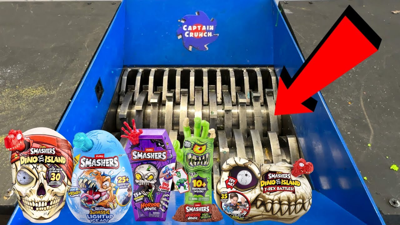 All Zuru Smashers Toys vs Shredder | Unboxing & Satisfying ASMR Experiment