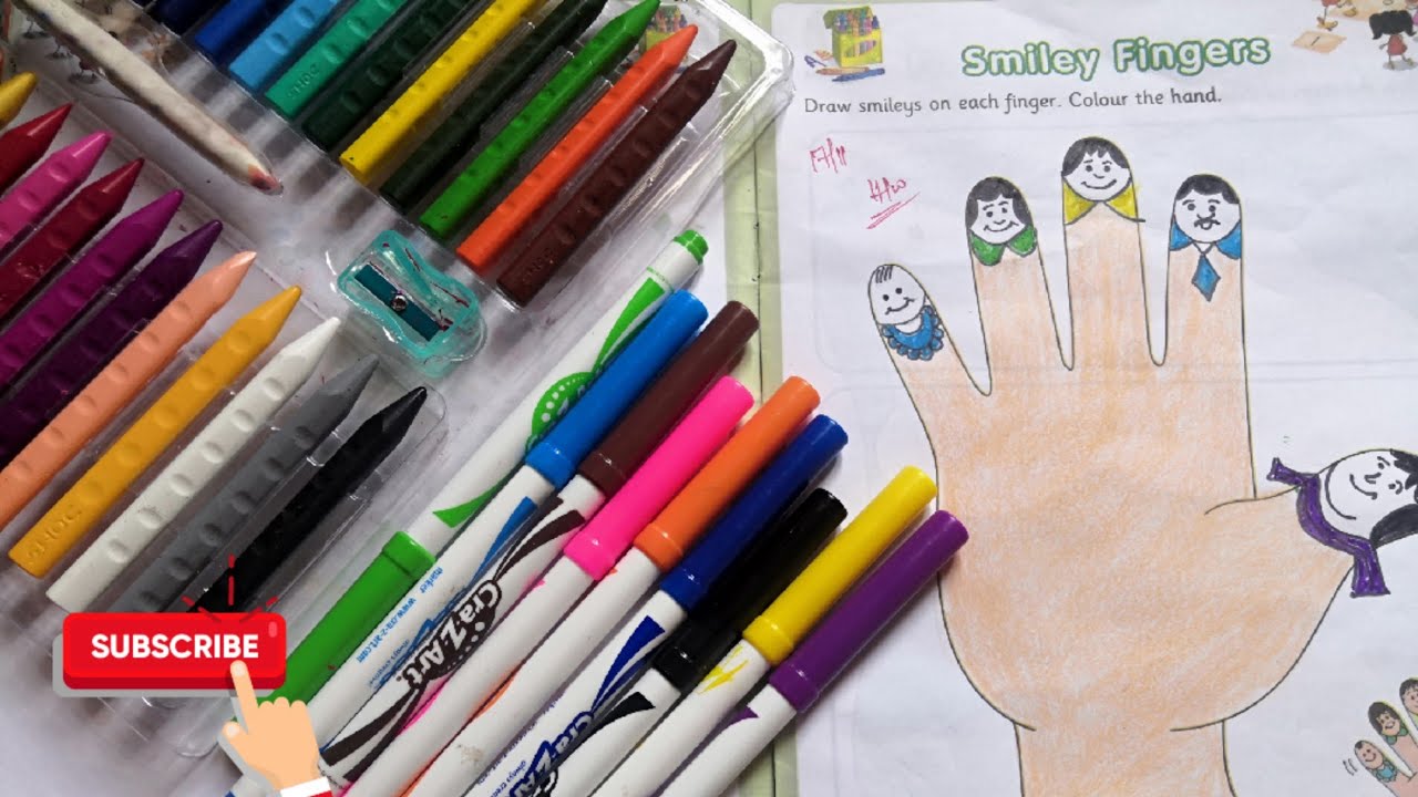 Smiley Fingers | Art And Craft Junior kg | Hop Skip And Jump Junior kg