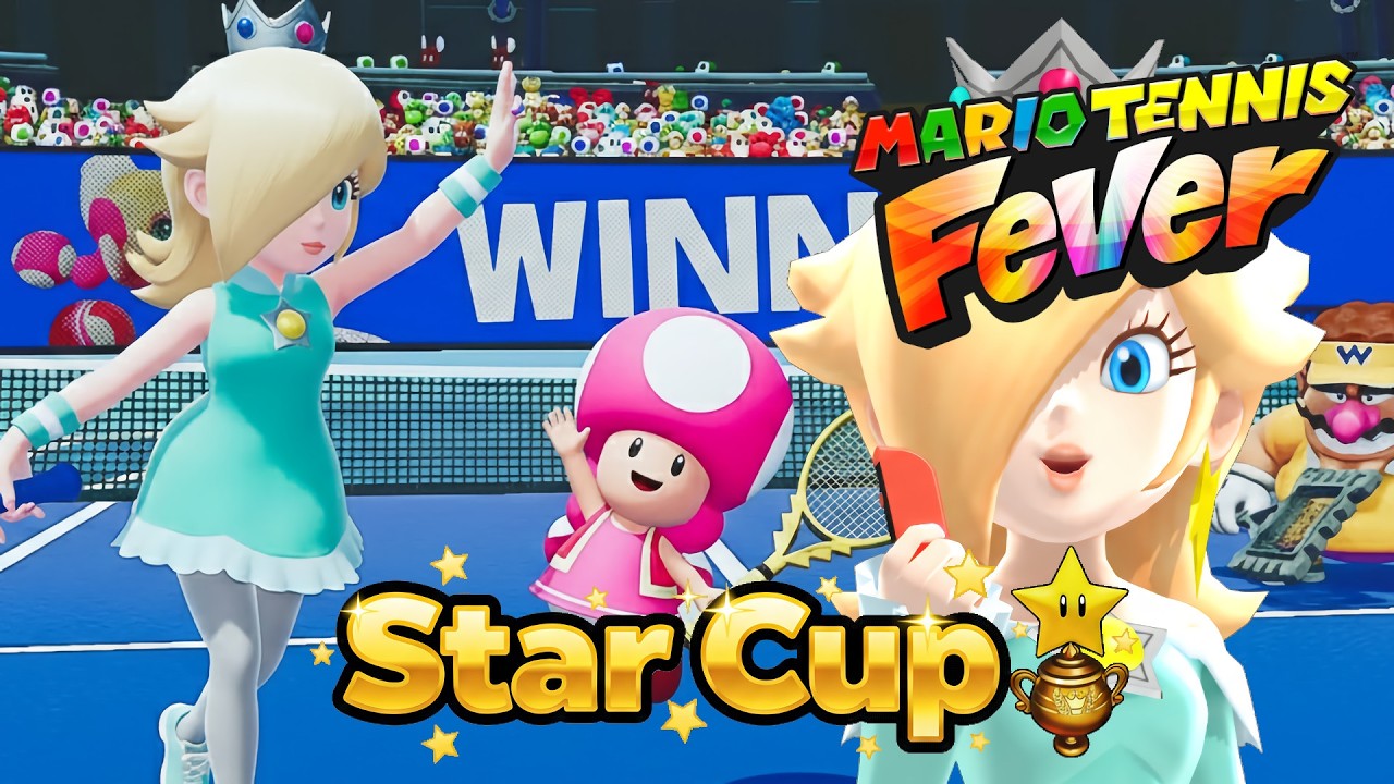 Mario Tennis Fever Rosalina & Toadette Star Cup (Swerve Racket & Lightning Racket)