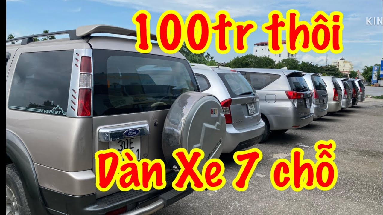 100tr ( trả thẳng ) dàn xe 7 chỗ máy dầu - Xăng , số sàn - tự động , Quá Rẻ lh 0816662386-0971255863