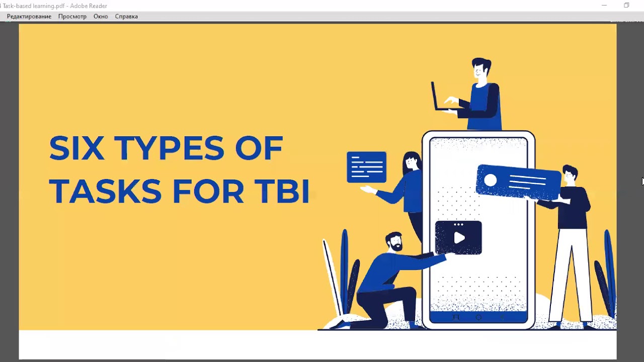 2.4 Task-based learning, Six types of tasks of TBI, Task-based lesson