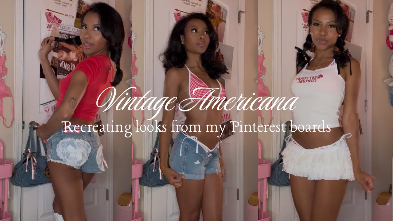 Recreating looks from my Pinterest boards | Vintage Americana (4th of july)