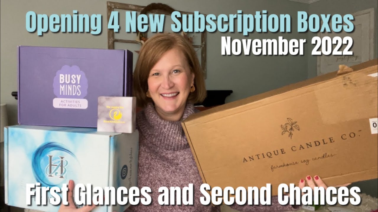 Opening 4 New Subscription Boxes | November 2022 | First Glances and Second Chances
