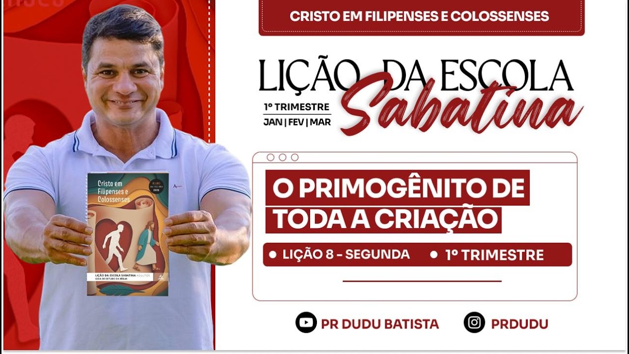 Lição da  Escola Sabatina ADULTOS , Segunda 16/02/2026  