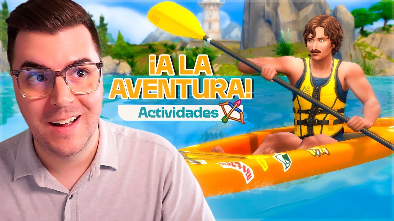 Todas las nuevas actividades y habilidades + profesión🎯🛶 GAMEPLAY REAL de Los Sims 4 ¡A LA AVENTURA!